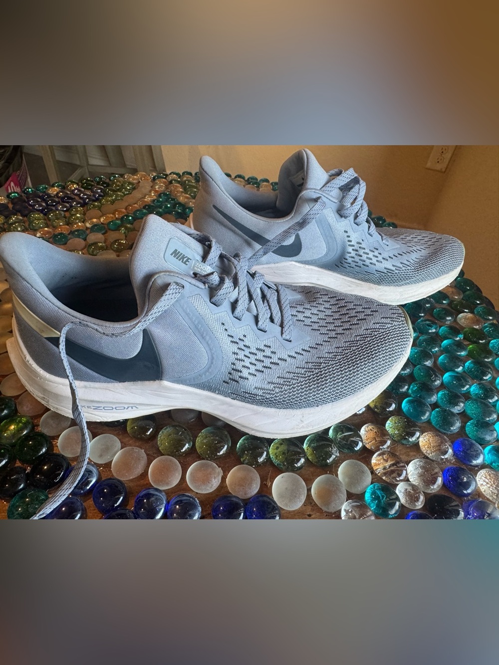 Nike Light blue/White Zoom Running Shoes